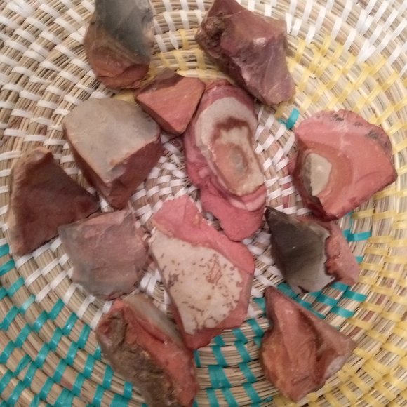 Set of 3 Desert Jasper Stones - Rough - Picture 4 of 9